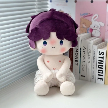 Bộ Đồ Ngủ Nhỏ Anh Đào 40cm Cotton Búp Bê Ichiban - Đồ Ngủ Bé Thỏ Oải Hương