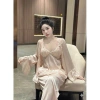 Bộ Đồ Ngủ Nữ Cao Cấp Osexy Set Lụa Mịn 2 Dây và Choàng Giá 250.000 đồng 7