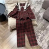 Bộ Đồ Ngủ Nữ Caro Cổ Vuông Ren Vintage - Dáng Rộng Dễ Thương, Giá 215.000₫ 4