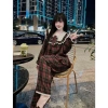 Bộ Đồ Ngủ Nữ Caro Cổ Vuông Ren Vintage - Dáng Rộng Dễ Thương, Giá 215.000₫ 5
