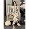 Bộ Đồ Ngủ Nữ Chữ Gấu Vàng Nhung Dài Tay Homewear Xuân Thu 2.024 Kích Thước Lớn Giá ưu đãi 467.942 VND