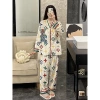 Bộ Đồ Ngủ Nữ Chữ Gấu Vàng Nhung Dài Tay Homewear Xuân Thu 2.024 Kích Thước Lớn Giá ưu đãi 467.942 VND 5