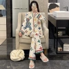 Bộ Đồ Ngủ Nữ Chữ Gấu Vàng Nhung Dài Tay Homewear Xuân Thu 2.024 Kích Thước Lớn Giá ưu đãi 467.942 VND 6