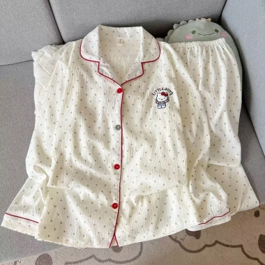 Bộ đồ ngủ nữ dài tay Pijama thời trang ngọt ngào, dễ thương - Giá 158.899 VND 5
