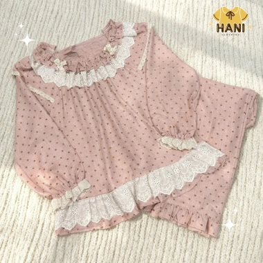 Bộ Đồ Ngủ Nữ HANI Babydoll Size 40-90kg - Pijama Đũi Đáng Yêu, Mềm Mịn, Thoáng Mát