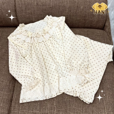 Bộ Đồ Ngủ Nữ HANI Babydoll Size 40-90kg - Pijama Đũi Đáng Yêu, Mềm Mịn, Thoáng Mát