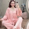Bộ Đồ Ngủ Nữ JUSOKA Pijama Lụa Gấm Xước Dáng Tiểu Thư – Thoải Mái, 158.999đ 4