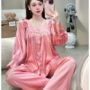 Bộ Đồ Ngủ Nữ JUSOKA Pijama Lụa Gấm Xước Dáng Tiểu Thư – Thoải Mái, 158.999đ 5