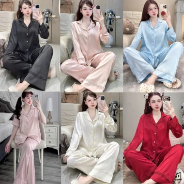Bộ Đồ Ngủ Nữ JUSOKA Pijama Lụa Latin Cao Cấp - Mềm Mại, Xinh, Giá Ưu Đãi 164k