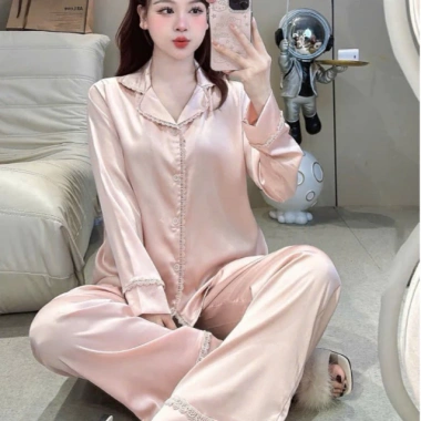 Bộ Đồ Ngủ Nữ JUSOKA Pijama Lụa Latin Cao Cấp - Mềm Mại, Xinh, Giá Ưu Đãi 164k