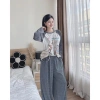 Bộ đồ ngủ nữ LILY HCOM26.678 áo thun in họa tiết mix quần suông dài tay 129.000 VND 8