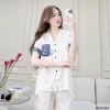 Bộ đồ ngủ nữ lụa VINGO/VINGORIA tay ngắn mùa xuân hè - Giá chỉ 545.000đ 5