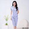 Bộ đồ ngủ nữ lụa VINGO/VINGORIA tay ngắn mùa xuân hè - Pijama thoáng mát, giảm giá 21% chỉ 385.000₫ 7