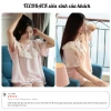 Bộ đồ ngủ nữ mùa hè cotton mềm phối bèo Lily, đồ mặc nhà xinh xỉu tiểu thư 5