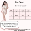 Bộ đồ ngủ nữ mùa hè cotton mềm phối bèo Lily, đồ mặc nhà xinh xỉu tiểu thư 9