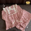 Bộ Đồ Ngủ Nữ Pijama Chất Đũi Vân Mây Tiểu Thư HANI Babydoll Đáng Yêu Size 40-90kg Mềm Mịn Mát Giá 145k 5