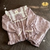 Bộ Đồ Ngủ Nữ Pijama Chất Đũi Vân Mây Tiểu Thư HANI Babydoll Đáng Yêu Size 40-90kg Mềm Mịn Mát Giá 145k 8