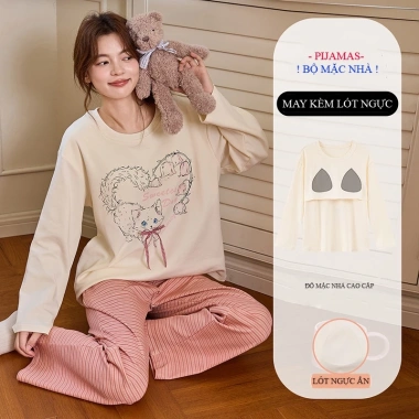 Bộ Đồ Ngủ Nữ Pijama Dài Tay Mút Ngực TIMI62 – Cao Cấp, Giá Ưu Đãi 305.000₫ 4 Bộ Đồ Ngủ Nữ Pijama Dài Tay Mút Ngực TIMI62 – Cao Cấp, Giá Ưu Đãi 305.000₫ 4