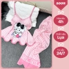 Bộ Đồ Ngủ Nữ SOON Lụa 2 Dây Viền Gợn Quần Dài dưới 65kg - Mềm Mịn Cao Cấp, 195k