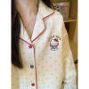 Bộ đồ ngủ nữ SUNNY trần bông siêu ấm, dài tay hoạ tiết dễ thương, mặc nhà thoải mái 8