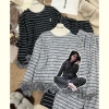 Bộ đồ ngủ nữ thu đông cotton dày dặn mềm mại không bai xù - Hot Hit - Wings Shop 9