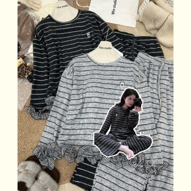 Bộ đồ ngủ nữ thu đông cotton dày dặn mềm mại không bai xù - Hot Hit - Wings Shop 9 Bộ đồ ngủ nữ thu đông cotton dày dặn mềm mại không bai xù - Hot Hit - Wings Shop 9