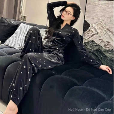Bộ Đồ Ngủ Nữ Thu Đông Dày Ấm Áp Phong Cách Hàn Quốc Kích Thước Lớn Giá 436.741 VND 2