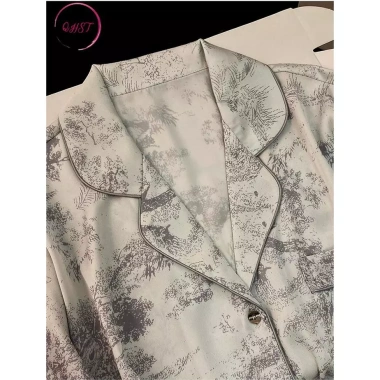Bộ Đồ Ngủ Nữ Trung Hoa Mực Tranh Xám - Quần Dài, Tay Satin Mềm Nhập Khẩu 147k 5 Bộ Đồ Ngủ Nữ Trung Hoa Mực Tranh Xám - Quần Dài, Tay Satin Mềm Nhập Khẩu 147k 5