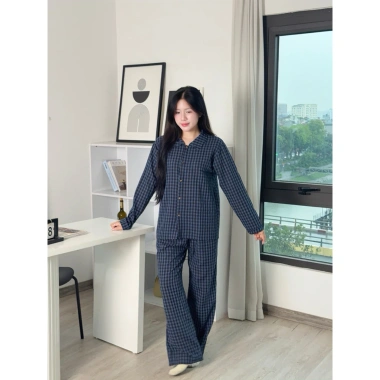 Bộ Đồ Ngủ Nữ Xốp Cotton Dài Form Rộng 4 Mùa Hàn Quốc Tuni.studio T03 Giá chỉ 135k 2 Bộ Đồ Ngủ Nữ Xốp Cotton Dài Form Rộng 4 Mùa Hàn Quốc Tuni.studio T03 Giá chỉ 135k 2