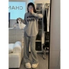 Bộ đồ ngủ nữ xuân thu dài tay quần mỏng lụa sữa loungewear thoải mái giá ưu đãi 125k 6