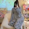 Bộ đồ ngủ pijama cotton nữ tay dài in hình Kitty FIJITO HCOM369 cao cấp giá 189k 5