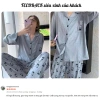 Bộ đồ ngủ pijama cotton nữ tay dài in hình Kitty FIJITO HCOM369 cao cấp giá 189k 9