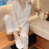 Bộ Đồ Ngủ Pijama Lụa Gấm Cao Cấp Áo Dài - Quần Dài Giá Ưu Đãi 129k 2