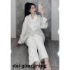 Bộ Đồ Ngủ Pijama Lụa Gấm Cao Cấp Áo Dài - Quần Dài Giá Ưu Đãi 129k 10