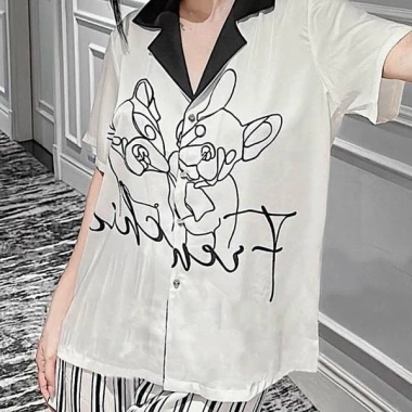 Bộ Đồ Ngủ Pijama Lụa Hàng Châu Cao Cấp Loại 1 Mềm Mại Thoải Mái Giá 389.500₫