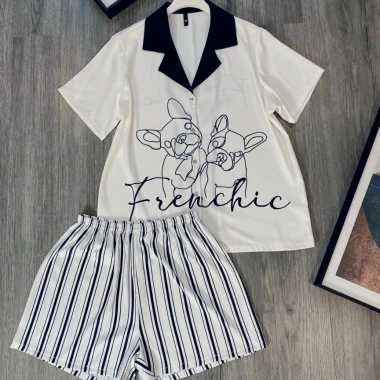 Bộ Đồ Ngủ Pijama Lụa Hàng Châu Cao Cấp Loại 1 Mềm Mại Thoải Mái Giá 389.500₫