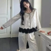 Bộ Đồ Ngủ Pijama Nữ Cao Cấp Tay Dài Quần Dài Lụa Mịn Chấm Bi - Giá 209.000 VND