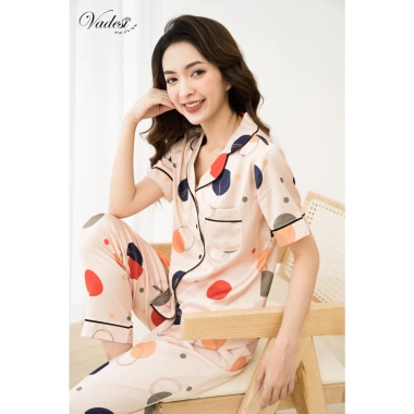 Bộ Đồ Ngủ Pijama Nữ VADESI Quần Dài Tay Ngắn Lụa Mềm Mịn Thấm Hút Thoáng Mát 539k 6 Bộ Đồ Ngủ Pijama Nữ VADESI Quần Dài Tay Ngắn Lụa Mềm Mịn Thấm Hút Thoáng Mát 539k 6