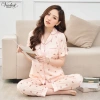 Bộ Đồ Ngủ Pijama Nữ VADESI Quần Dài Tay Ngắn Lụa Mềm Mịn Thấm Hút Thoáng Mát 539k 9