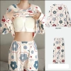 Bộ Đồ Ngủ Plus Nữ Kích Thước Lớn Có Lót Ngực, Phong Cách Ôm Tay Dài Dễ Thương, 190k 8