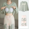 Bộ Đồ Ngủ Plus Nữ Kích Thước Lớn Có Lót Ngực, Phong Cách Ôm Tay Dài Dễ Thương, 190k 9