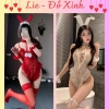 Bộ Đồ Ngủ Sexy Thỏ Hồng L73 - Bodysuit, Tặng Tai Thỏ và Phụ Kiện, Giá 139k