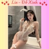 Bộ Đồ Ngủ Sexy Thỏ Hồng L73 - Bodysuit, Tặng Tai Thỏ và Phụ Kiện, Giá 139k 8