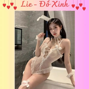Bộ Đồ Ngủ Sexy Thỏ Hồng L73 - Bodysuit, Tặng Tai Thỏ và Phụ Kiện, Giá 139k 8 Bộ Đồ Ngủ Sexy Thỏ Hồng L73 - Bodysuit, Tặng Tai Thỏ và Phụ Kiện, Giá 139k 8