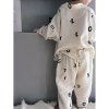 Bộ đồ ngủ tối giản cho trẻ em, quần dài tay, set gia đình, giá ưu đãi 329k VND 2