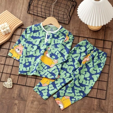Bộ Đồ Ngủ Trẻ Em Mềm Mại Dễ Thương Dài Tay Quần Cho Bé Trai và Bé Gái - Vải Thấm Hút Mồ Hôi, Giá Ưu Đãi 131.843₫ 5