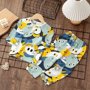 Bộ Đồ Ngủ Trẻ Em Mềm Mại Dễ Thương Dài Tay Quần Cho Bé Trai và Bé Gái - Vải Thấm Hút Mồ Hôi, Giá Ưu Đãi 131.843₫ 8