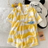 Bộ Đồ Ngủ Trẻ Em Mùa Hè Mây Cotton Tay Ngắn và Quần Short Mỏng 2 Bộ Giá 158.071đ