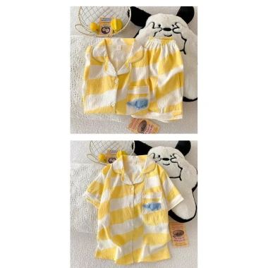 Bộ Đồ Ngủ Trẻ Em Mùa Hè Mây Cotton Tay Ngắn và Quần Short Mỏng 2 Bộ Giá 158.071đ 7