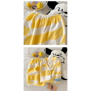 Bộ Đồ Ngủ Trẻ Em Mùa Hè Mây Cotton Tay Ngắn và Quần Short Mỏng 2 Bộ Giá 158.071đ 8